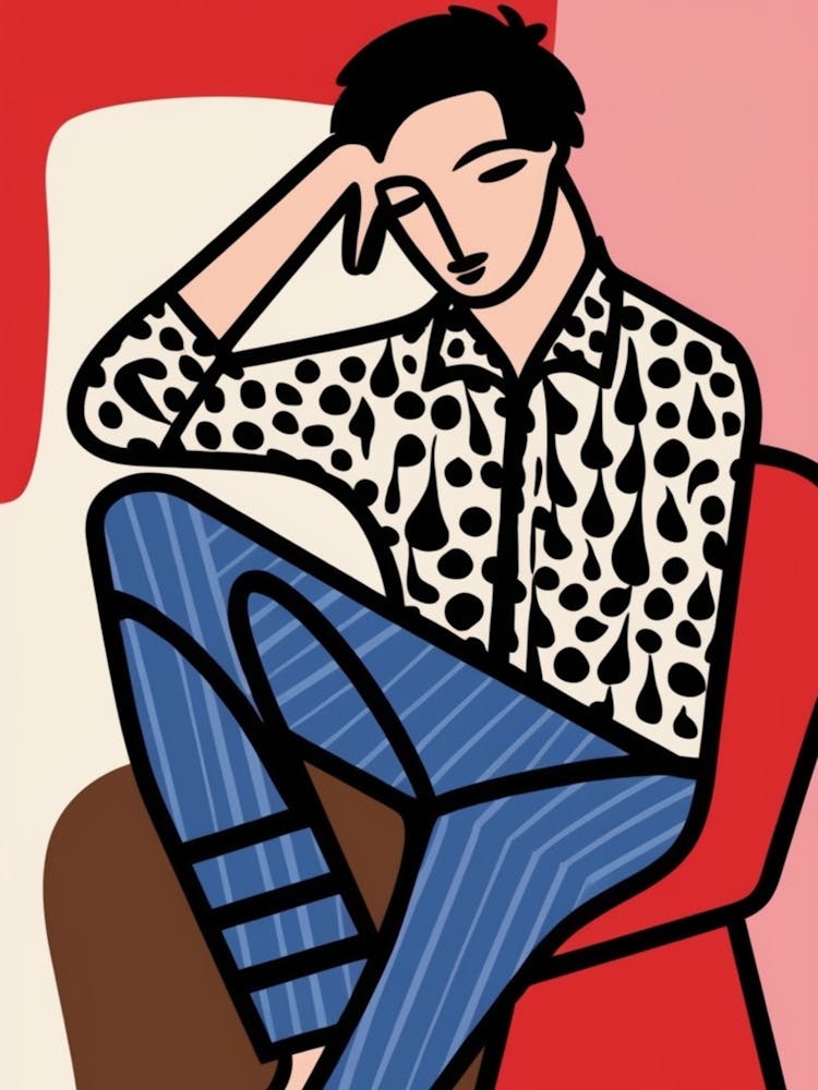 Man Sitting In Chair 1