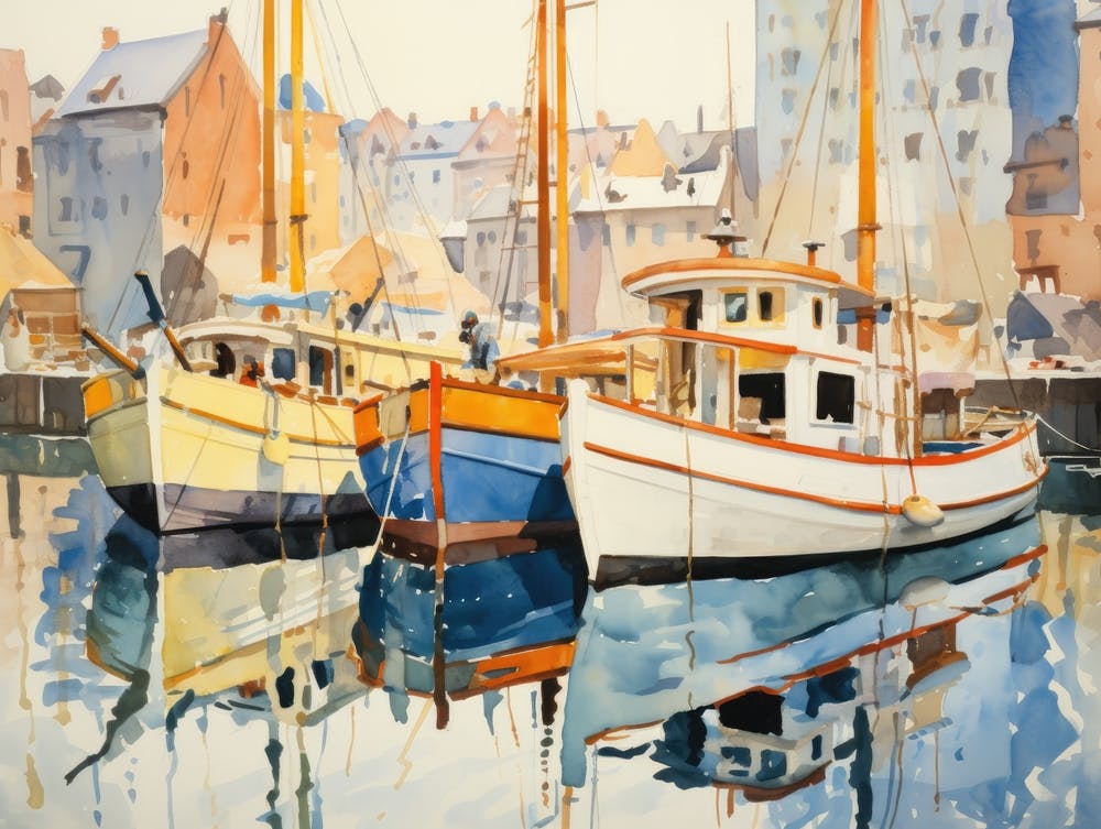 Boats In The Harbor 4