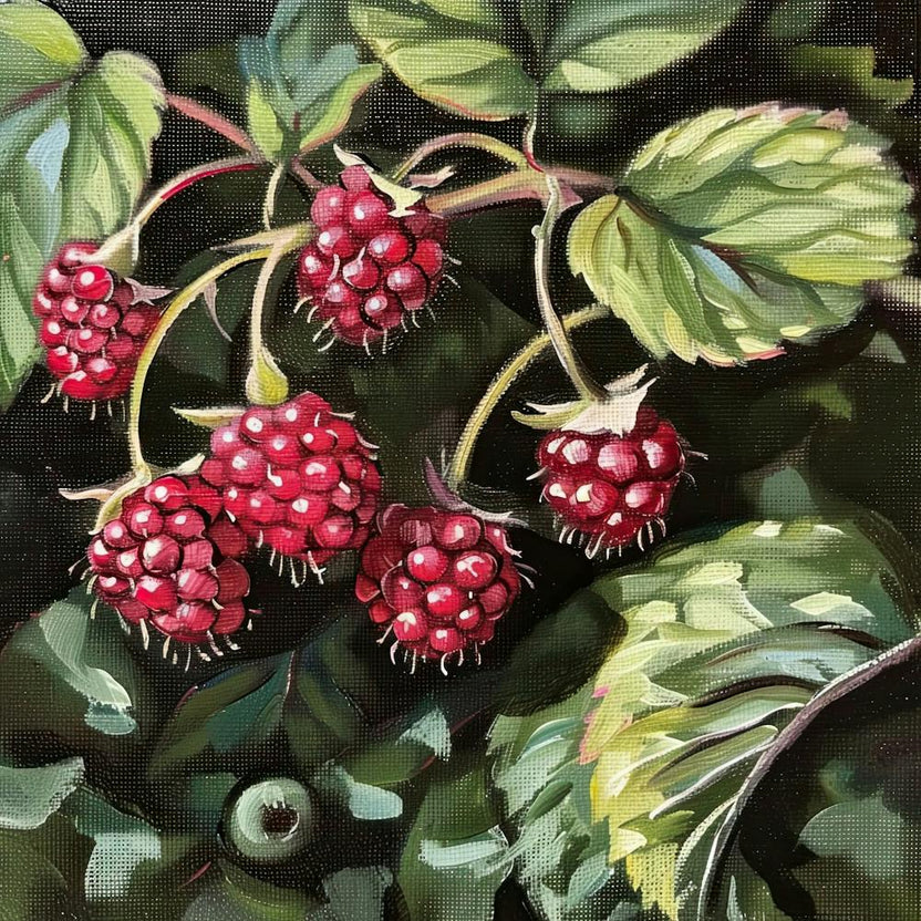Raspberries Fairycore Painting 3