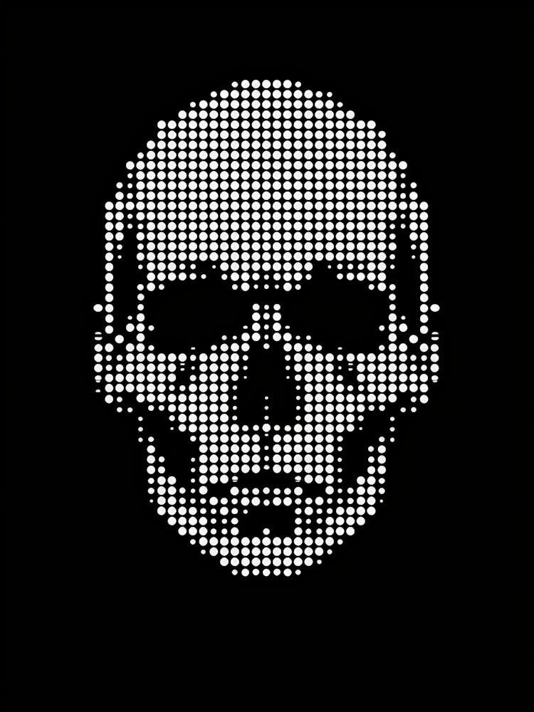 Skull Pixel Art