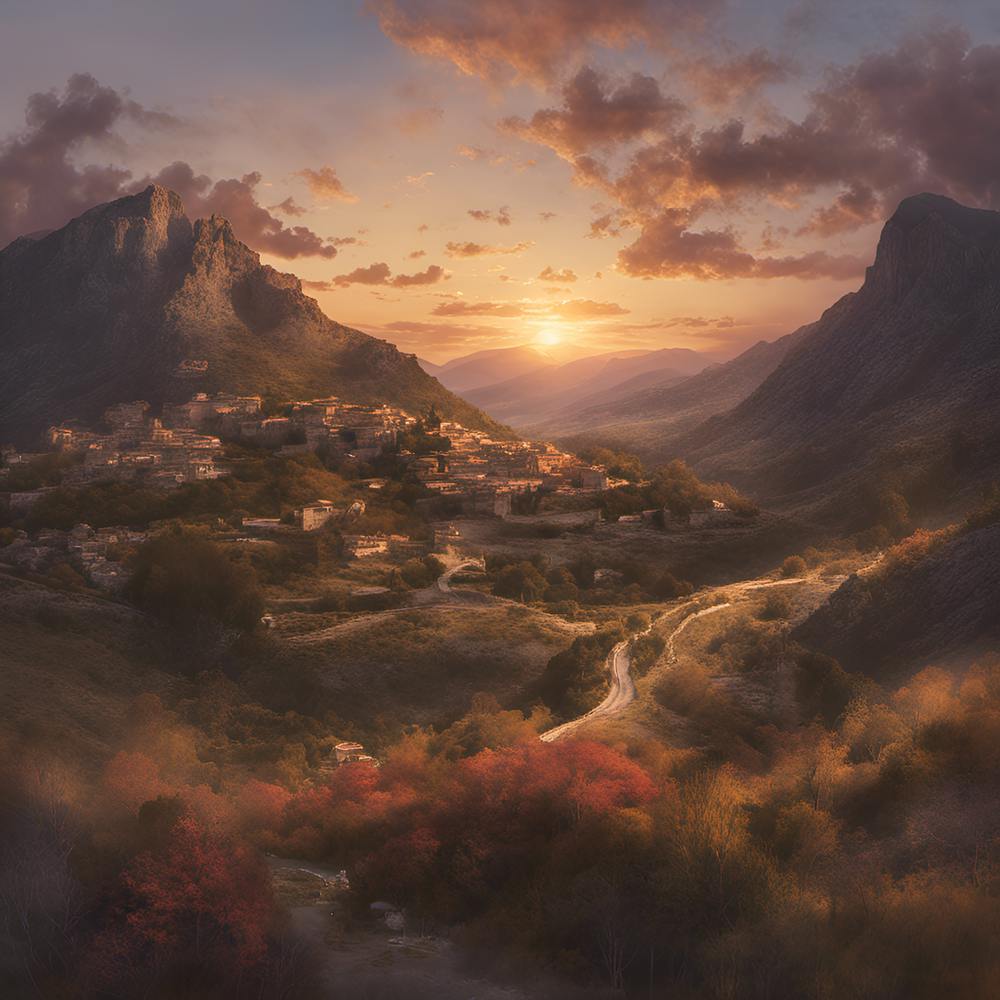 Sunset In The Valley