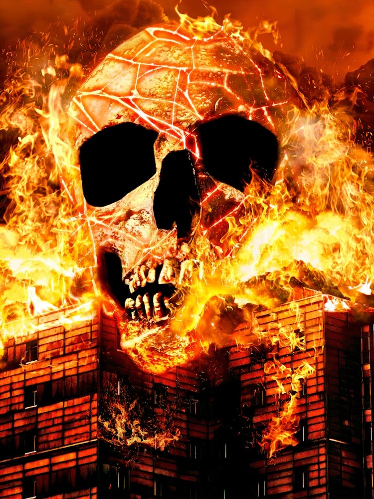 Skull In Flames
