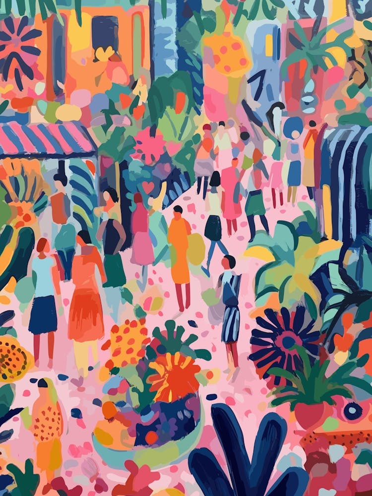 Summer Texture With People 3