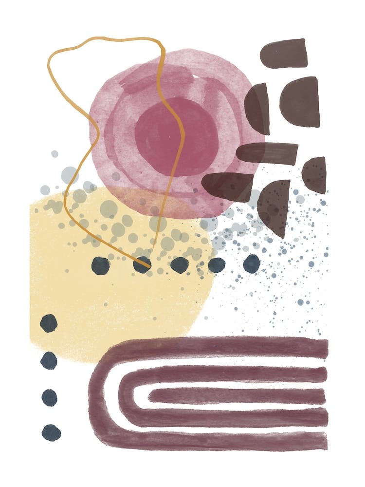Abstract minimalist watercolor 1