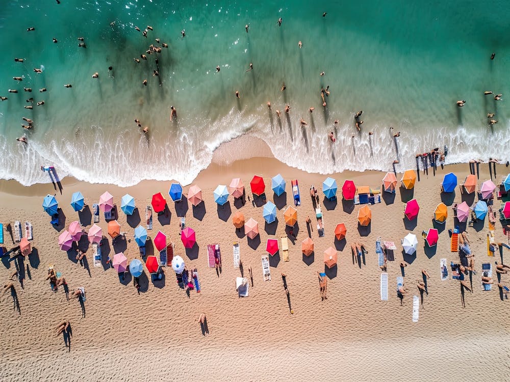 Aerial View Beach Club Summer Photography 4