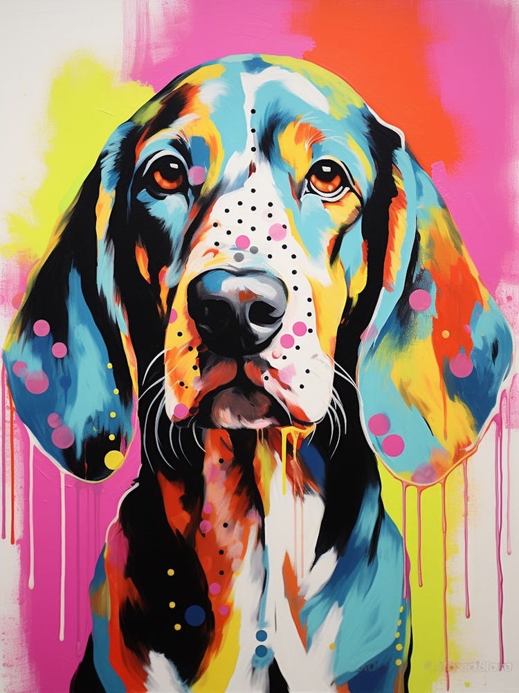 Basset Beagle Pop Art Paint