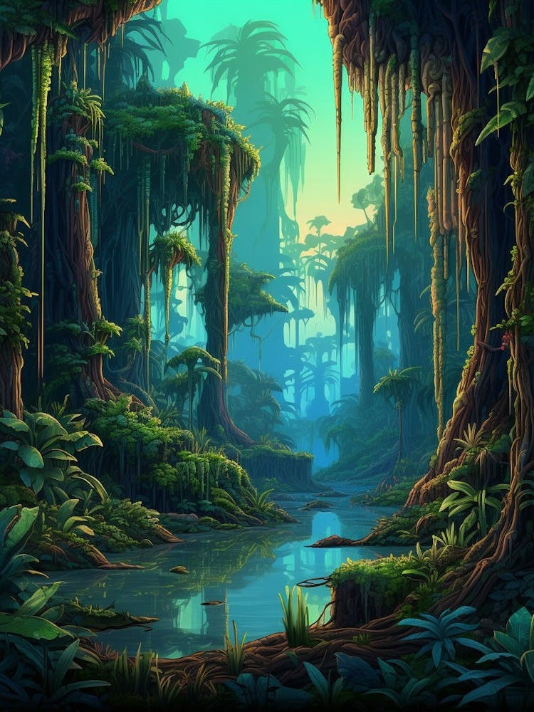 Amazon Rainforest Pixel Art 2