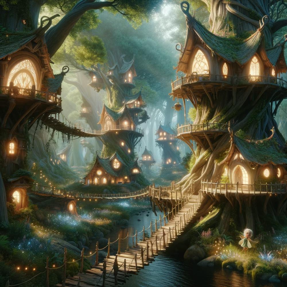 Fairy Houses In The Forest