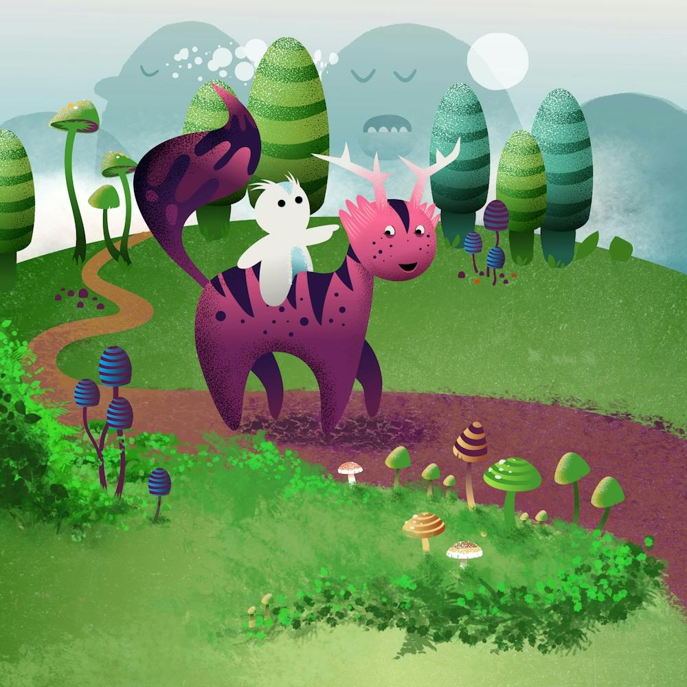 Fantasy Creature And Its Riding Friend