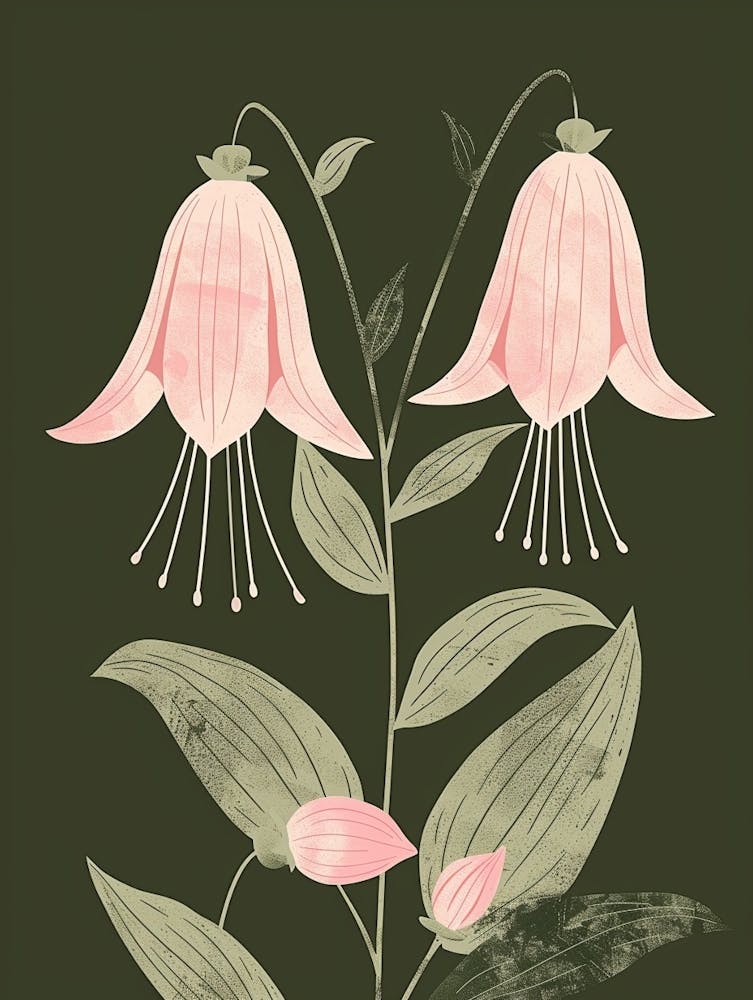 Pink & Green Bleeding Heart 1