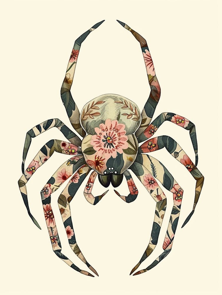 Colourful Insect Illustration Spider 17