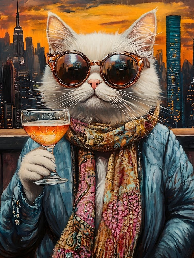 Chat Citadin Au Bar de Toit 2
