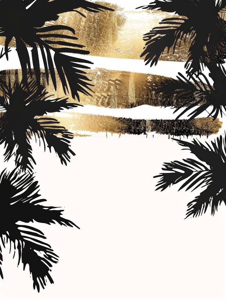 Gold Palm Trees 1