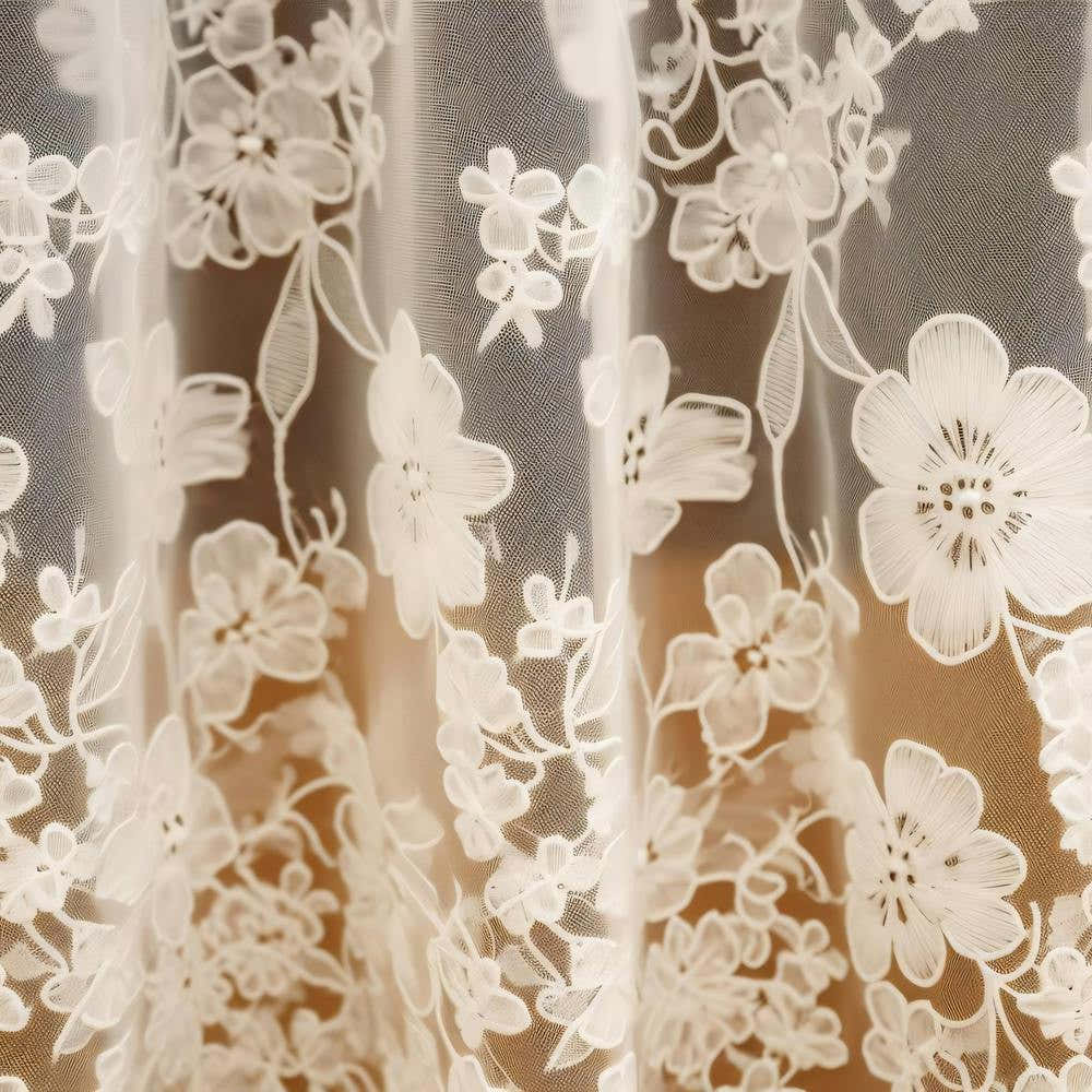 White Lace Curtain