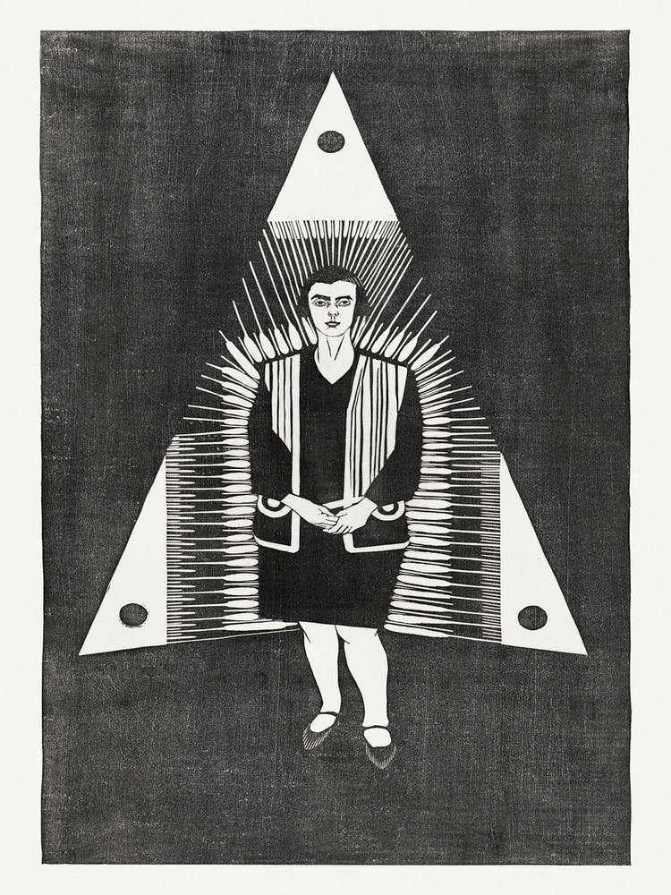 Young Woman In Triangle(1929), Samuel Jessurun