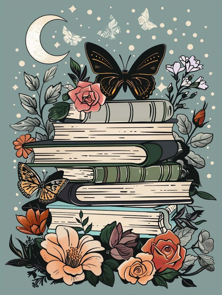Butterfly And Books