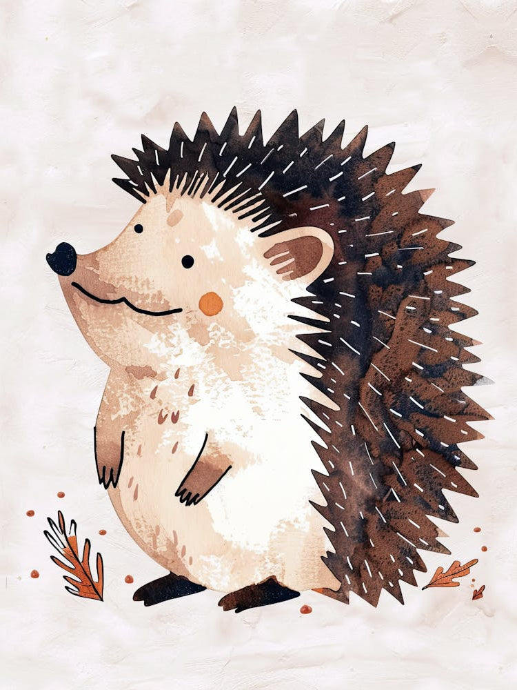 Hedgehog Secret Garden Children Prints & Kids Posters