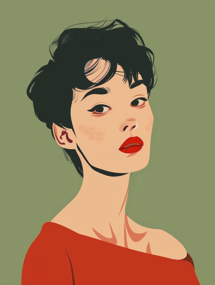 Asian Girl Illustration 2