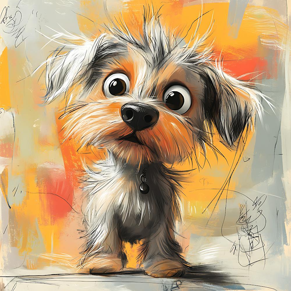 Cute Shaggy Cartoon Dog Plush 11