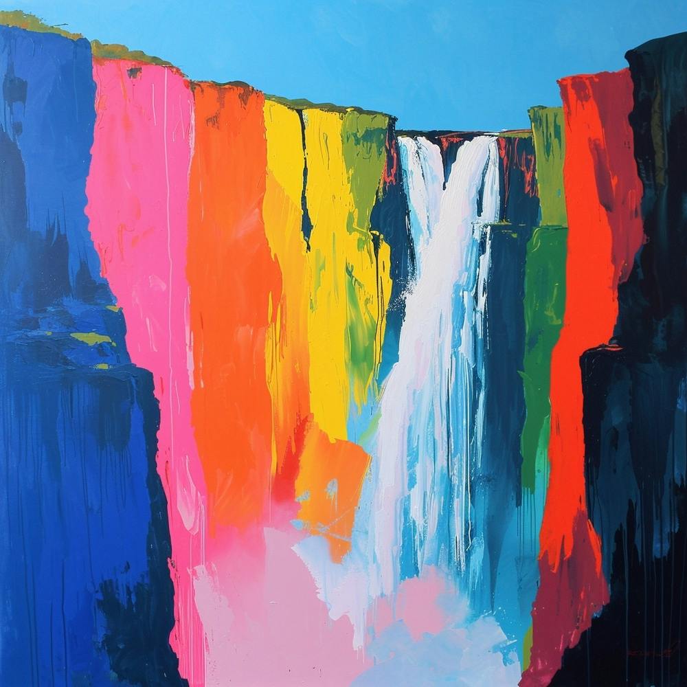 Abstract Travel Collection Victoria Falls Zambia Zimbabwe 2