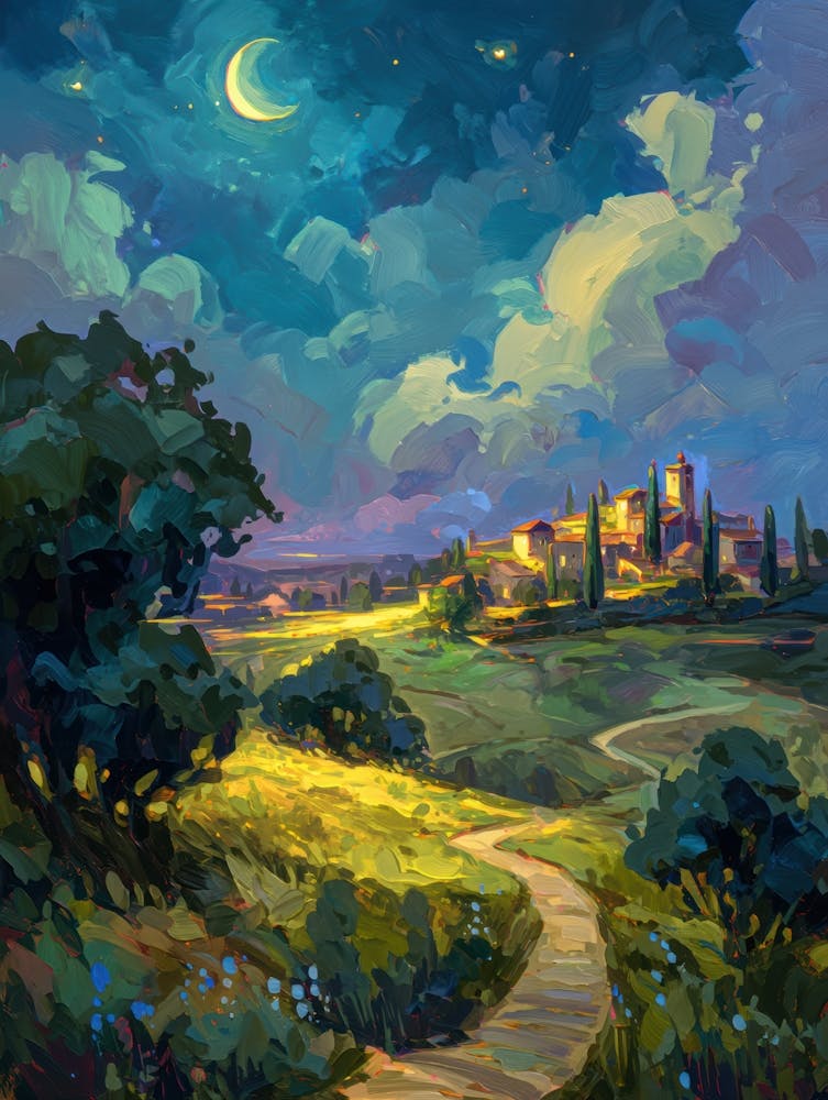 Tuscan Landscape Painting