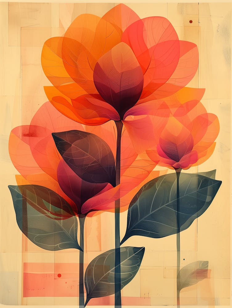 Abstract Flower Painting 4