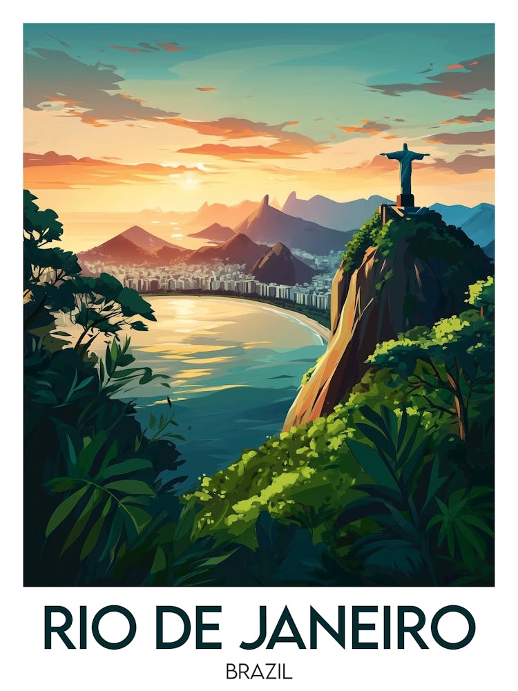 Affiche de voyage Rio De Janeiro