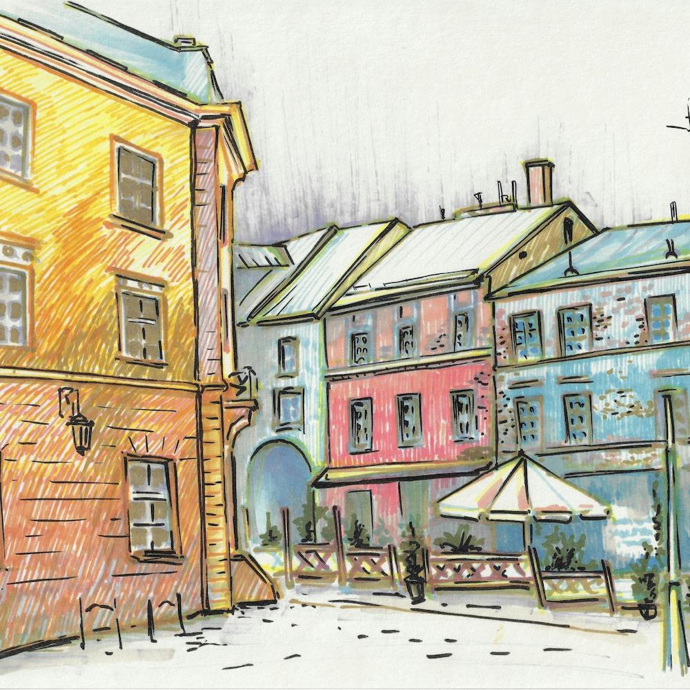Lublin Old Town Square