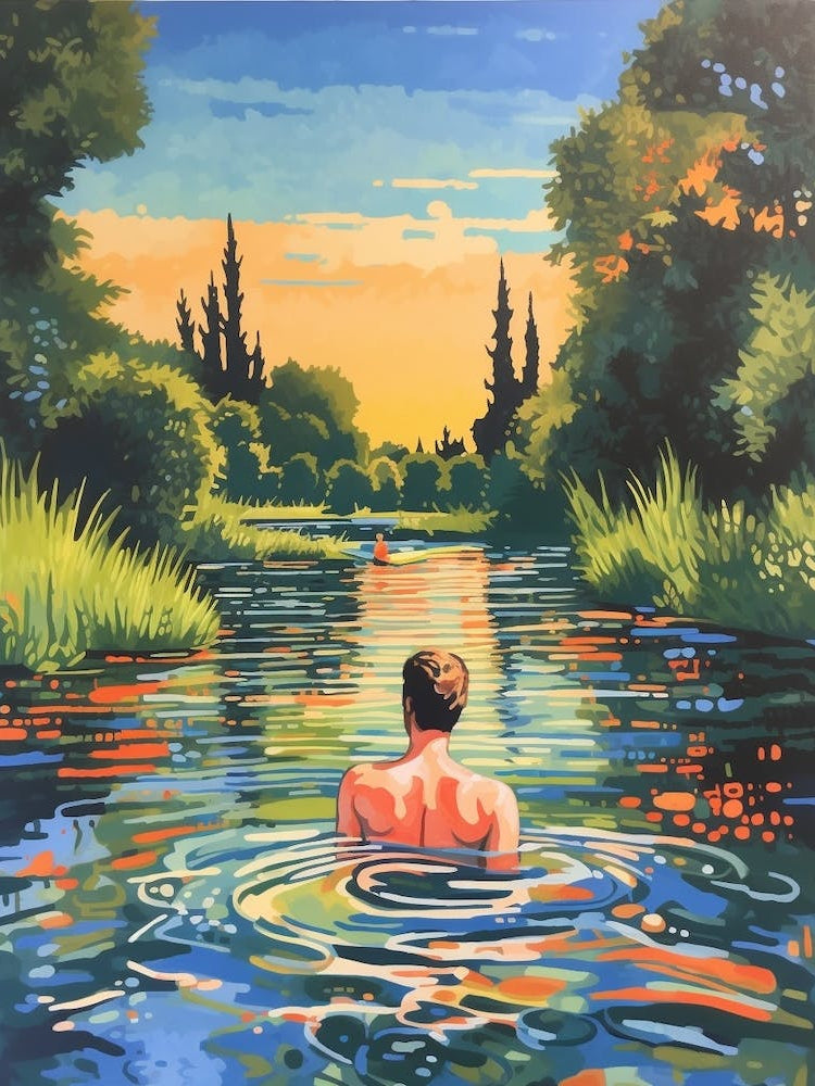 Wild Swimming At River Waveney Suffolk 1