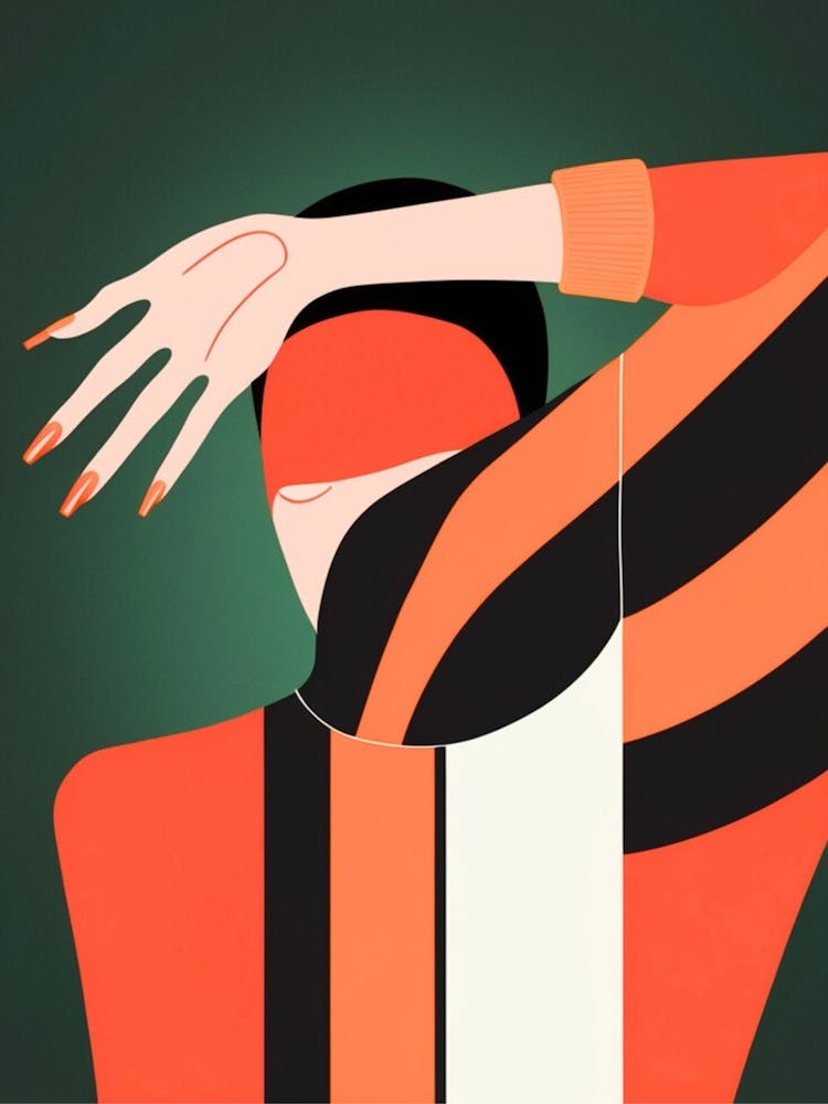 Woman With Her Hands Over Her Face