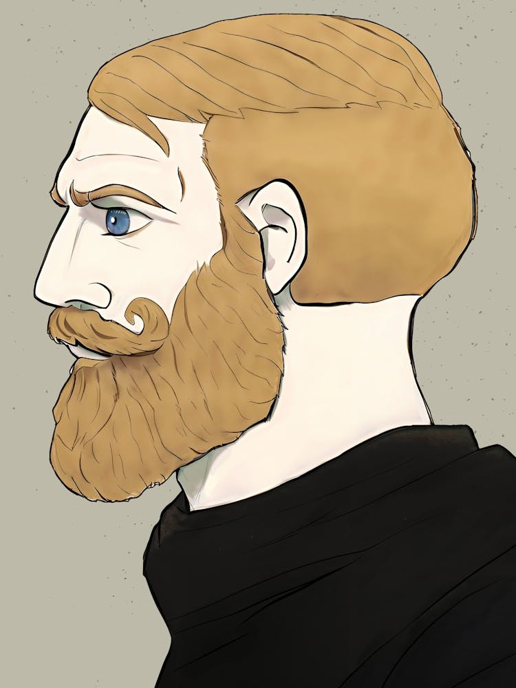 Nordic Gamer Yes Chad Meme Art
