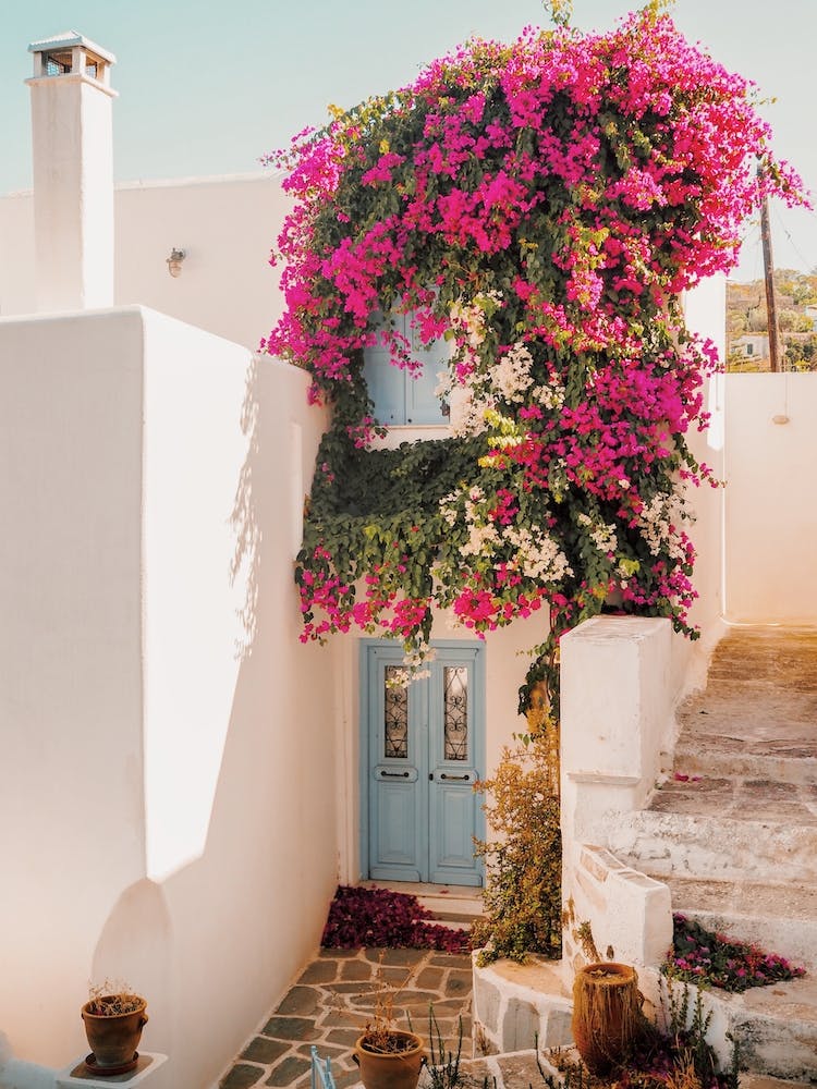 Greek Home Entrance
