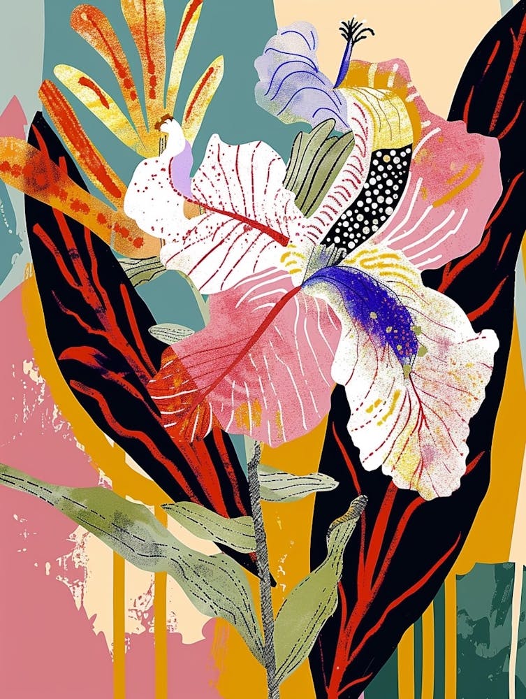 Colourful Flower Illustration Petunia 1