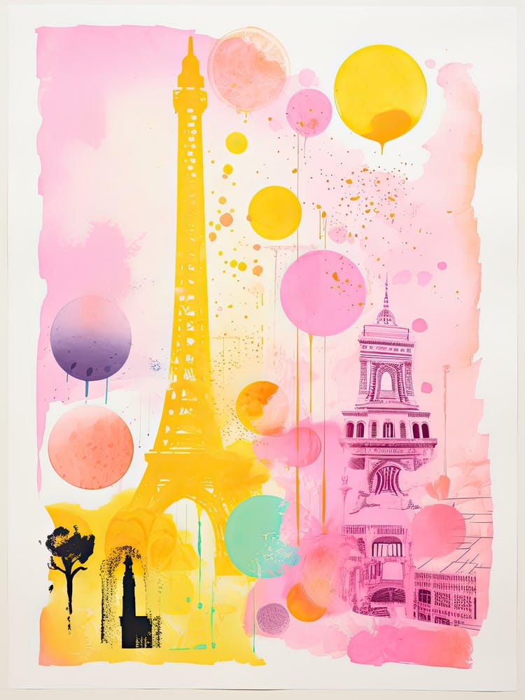 Paris In Risograph Style 2
