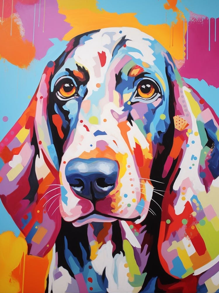 Pop Art Basset Hound 3