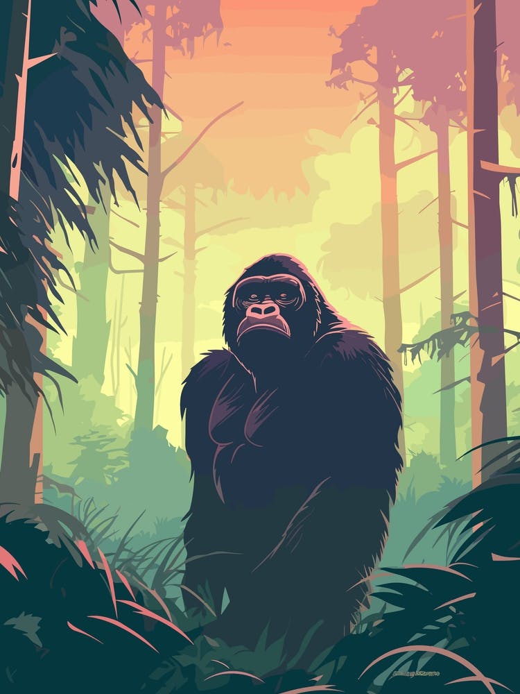 Gorilla In The Jungle