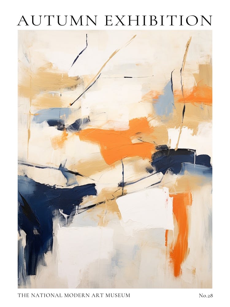 Autumn Exhibition Modern Abstract Poster 28
