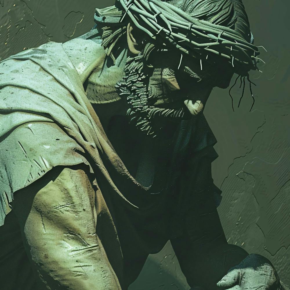 Jesus With Crown Of Thorns 1