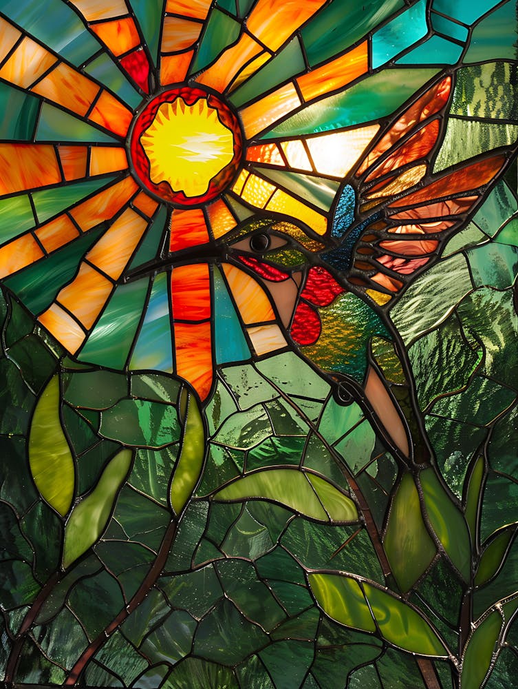 Hummingbird Stained Glass 5