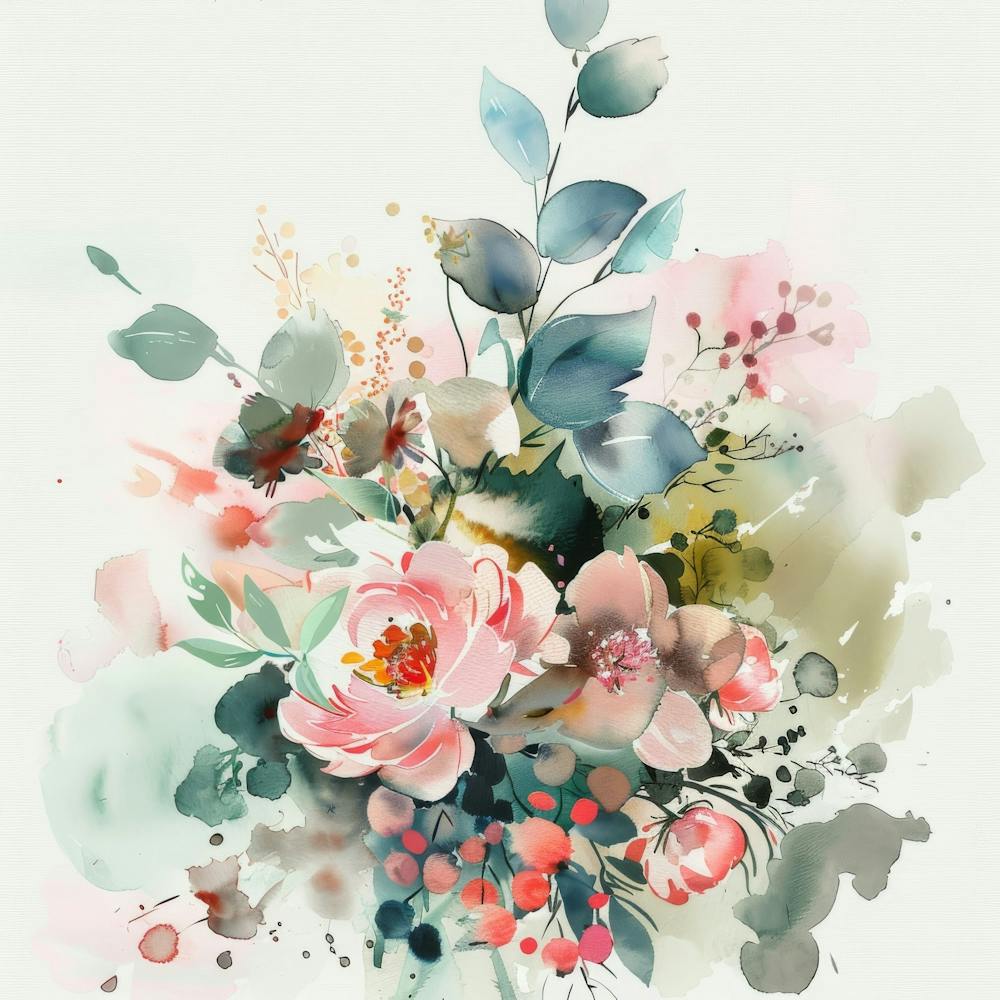 Watercolor Floral Painting 1