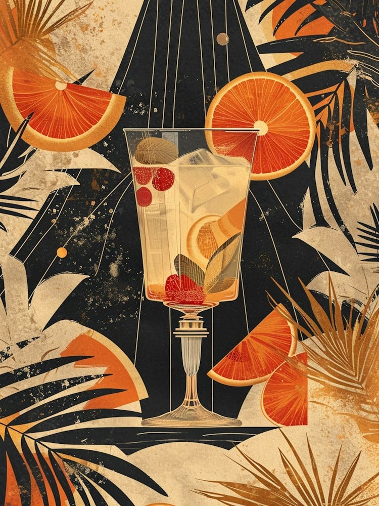 Fruity Art Deco Cocktail 6