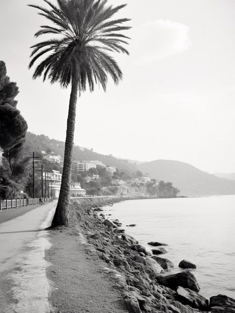 Santa Margherita Ligure Italy Black And White Photography 1