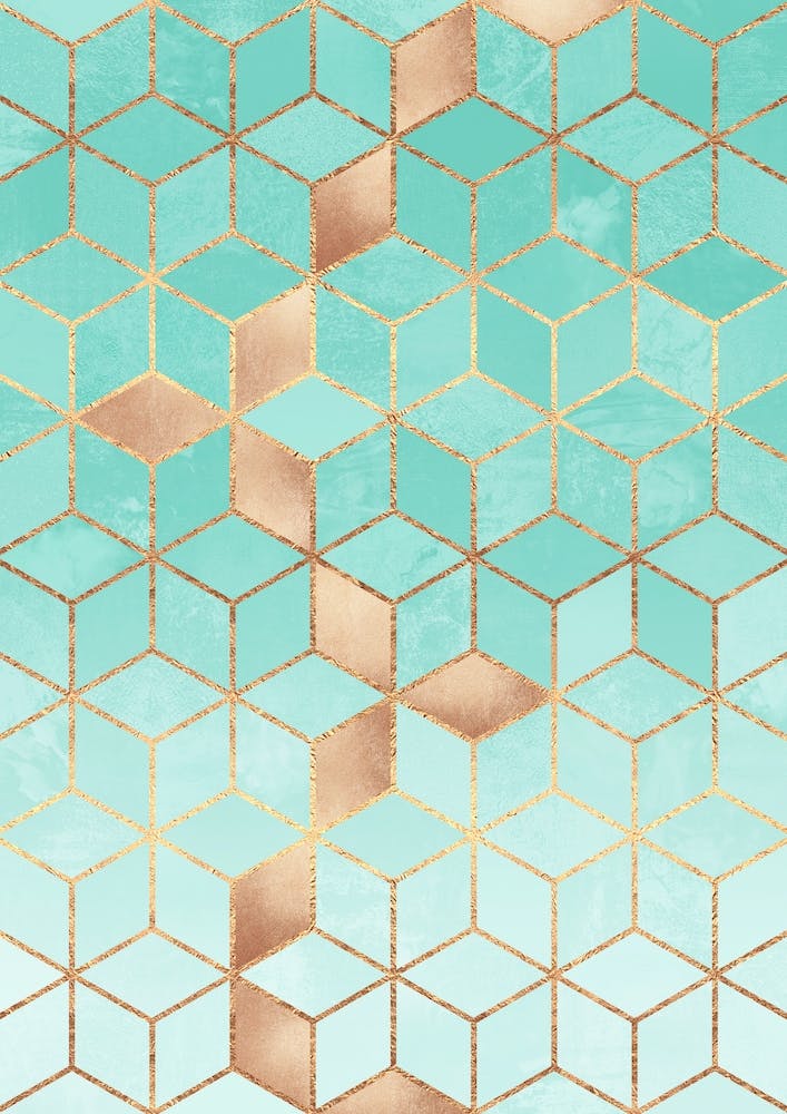 Soft Gradient Aquamarine