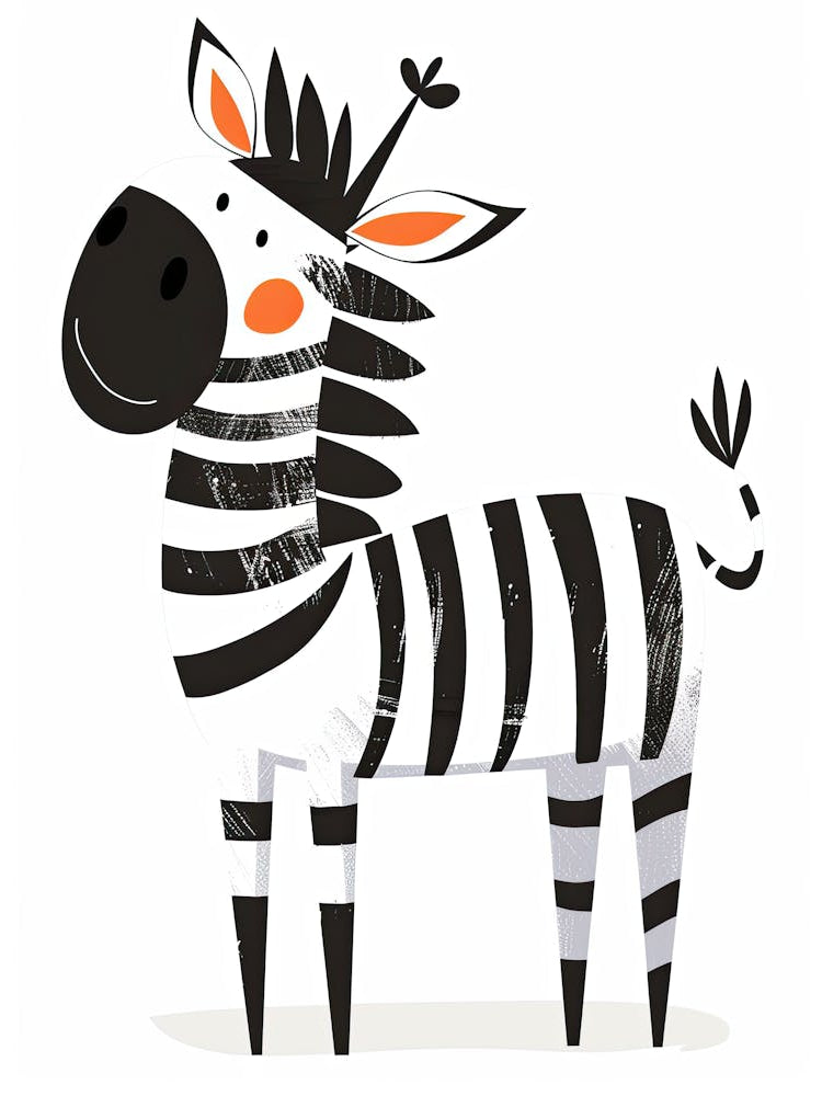 Zebra Giggles Children Prints & Kids Posters