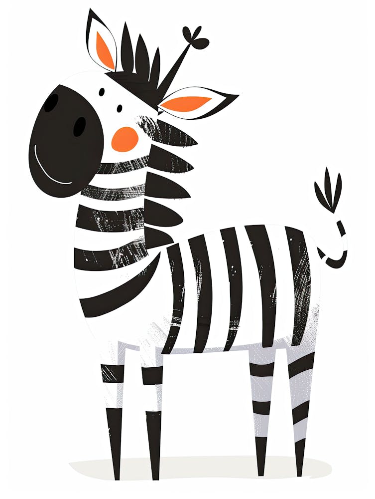 Zebra Giggles Children Prints & Kids Posters