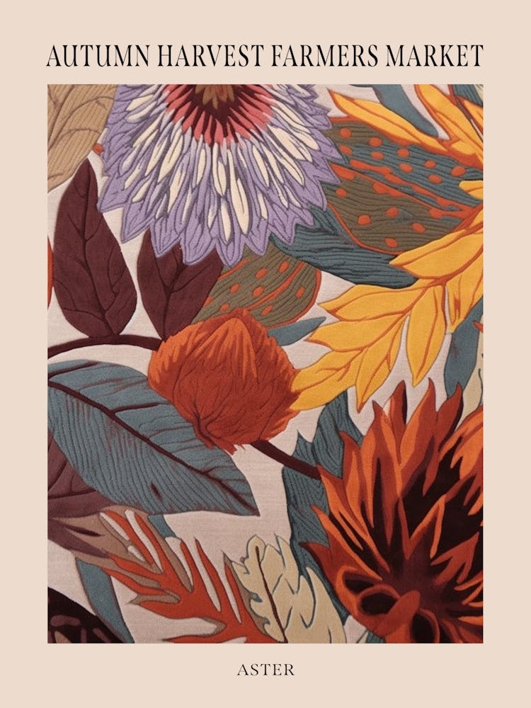 Fall Botanicals Aster 2 Poster