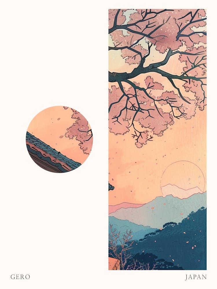 Gero Japan 1 Cut Out Travel Poster