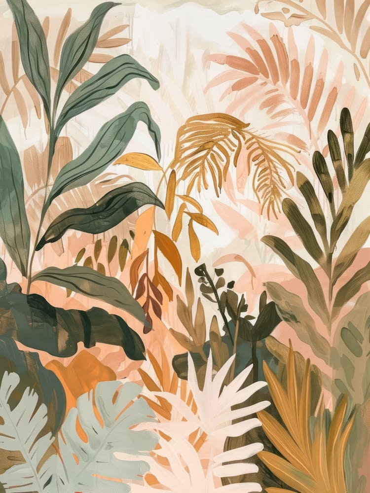 Tigers Pastels Jungle Illustration 4