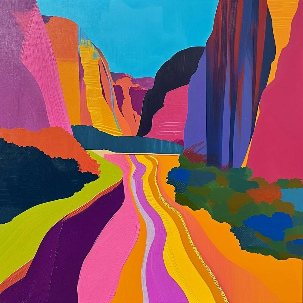Colourful Abstract Zion National Park 1