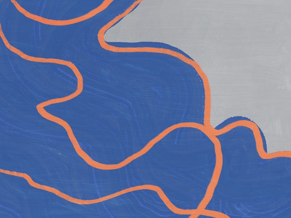 Abstract blue flame 02